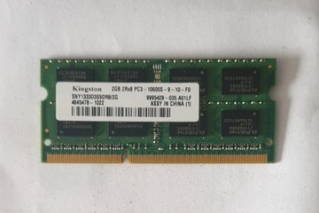 Pamięć RAM DDR3 SO-DIMM 2GB