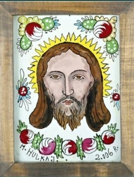 Obraz ludowy Chrystus, Józef Hulka 