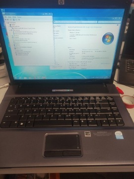 Laptop HP 550, dysk SSD, win 7