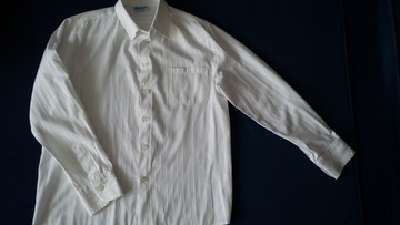 Biała koszula dł. rękaw Wenice dla chłopca r.152