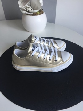 Buty Converse złote skóra r 30