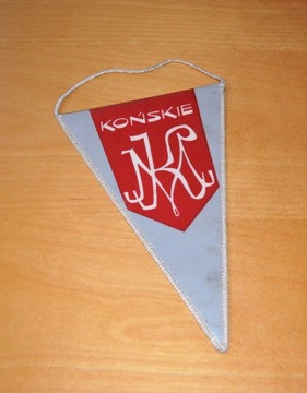 Proporczyk Końskie PRL 27,5 cm unikat