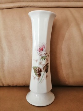 Wazon wazonik porcelanowy z różą