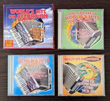 WORLD'S HITS ON ACCORDION - zestaw płyt cd