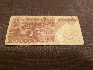 1000000zł MILION ZŁOTYCH banknot z 1991r. seria A