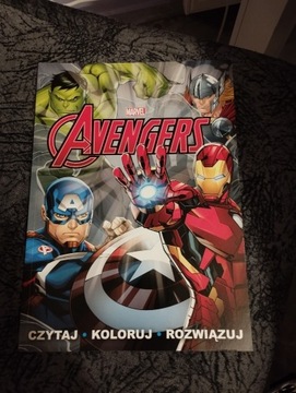 Avengers czytaj koloruj rozwiazuj