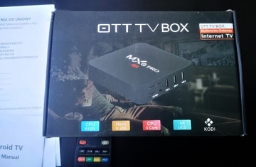 SMART TV BOX 8GB 4K DEKODER ANDROID TV ZESTAW 