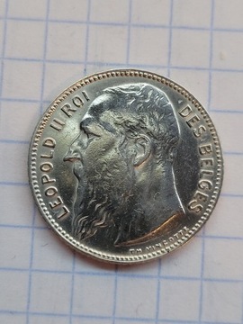 1909 Belgia srebrny 1 frank