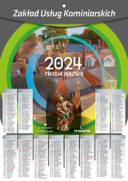 Kalendarz kominiarski 2024 - format A3 - 100 szt.