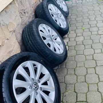 Felgi Opony oryginał, lato, VW Touran 205/55 ,