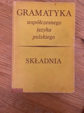 Gramatyka języka polskiego składnia 