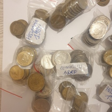 Hiszpania lata 1953-1984 mix monet 100 gram