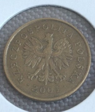 5 groszy 2001 r obiegowa 