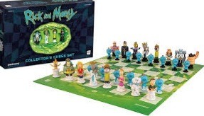 Szachy rick i morty . Rick and morty chess set 