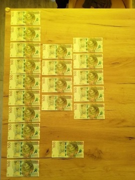 Banknoty 500zł