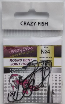 Haczyk Crazy Fish Round Bent Joint Hook #4