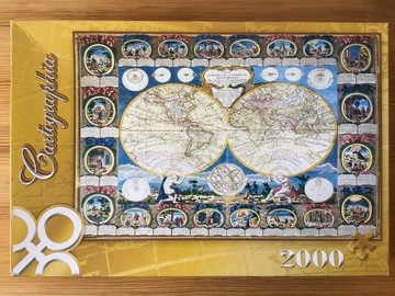 Puzzle Trefl 2000 - Mapa świata 1788