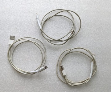3 kable lightning-USB 1m zestaw oryginalne