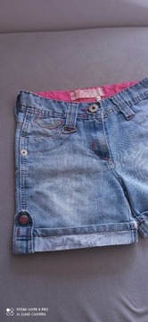 Krótkie spodenki jeans, szorty, 134 