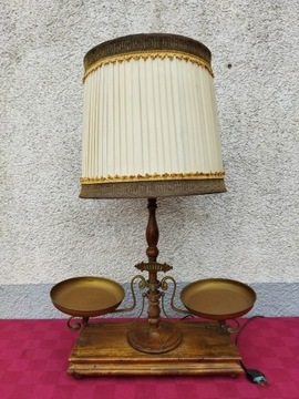 Lampka biurkowa z wagą lampa z abażurem 65cm