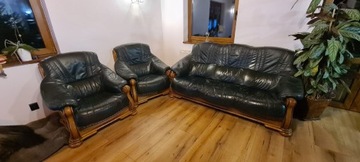 Zestaw sofa i dwa fotele 