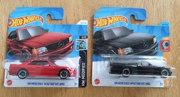 2x Hot Wheels Mercedes '89 560 SEC AMG 2x