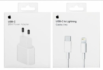 Apple ładowarka usbc / lightning kostka + kabel 1m