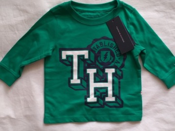 Bluzka dziecięca Tommy Hilfiger zielona