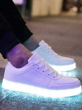 Białe Świecące buty - Rozmiar 40