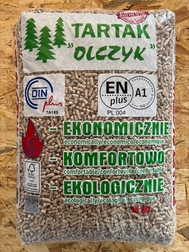 pelet OLCZYK pellet drewniany 6mm worki 15 kg opał