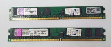 Pamięć KINGSTON 2x 1GB 667MHz PC2 5300 KTH-XW4300