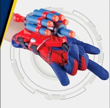 zabawka spiderman plastikowa wyrzutnia rękawic