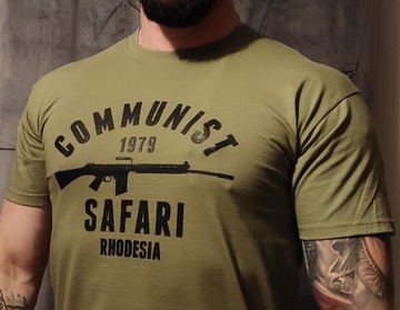  Koszulka Communist Safari Rhodesia 1979 Skinhead