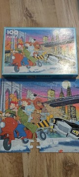 Puzzle 100 Oliver&company clementoni 1983