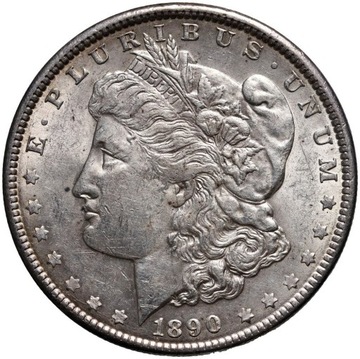 1 dolar USA - Morgan dollar 1890 - piękny stan