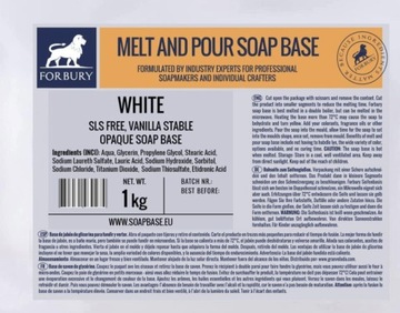 Melt and pour soap base 1 kg WHITE SLS FREE