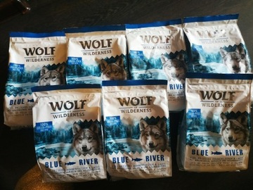 Wolf of Wilderness 7kg Blue River łosoś + 300g