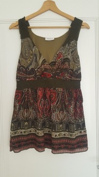 TUNIKA BOHO R 36  ZIELEŃ KHAKI