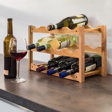 STOJAK NA WINO 12 BUTELEK ORGANIZER