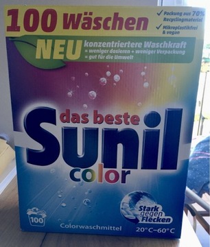 Sunil Color 5 kg niemiecki proszek do prania kolor