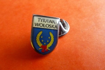 Tyrawa Wołoska Pow. Sanok Herb pin przypinka