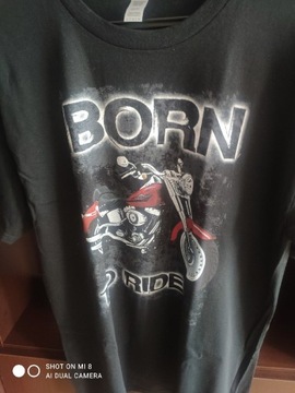 T-shirt klubu motocyklowego Born to Rider 