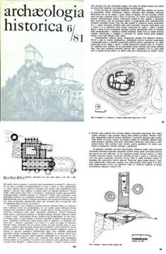 Archaeologia historica 6/81 Zamki Czechy Słowacja