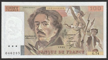 Francja 100 franków 1984