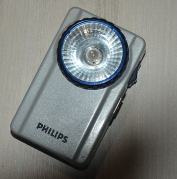 Kieszonkowa metalowa latarka Philips