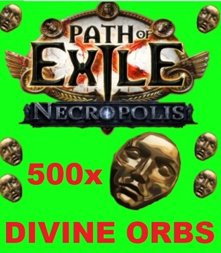 PATH OF EXILE PoE NECROPOLIS 500 DIVINE ORB 24/7