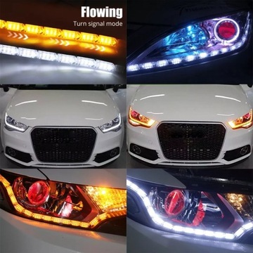 2 Taśmy LED drl elastyczne światła do jazdy dzienn
