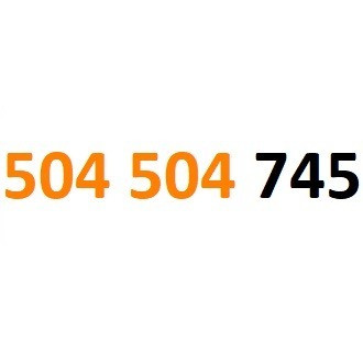 504 504 745 starter orange złoty numer gsm #L
