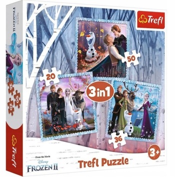 Kraina Lodu 2-Magiczna opowieść PUZZLE TREFL 3w1