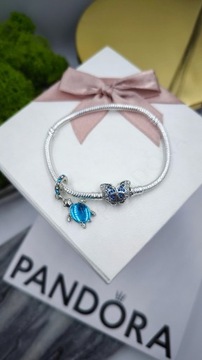 Bransoletka do charms Pandora motylek charms s 925